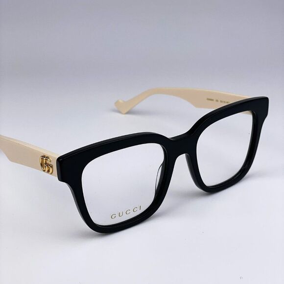 NEW Gucci GG0958O 005 Black White Square Unisex Eyeglasses main image 13